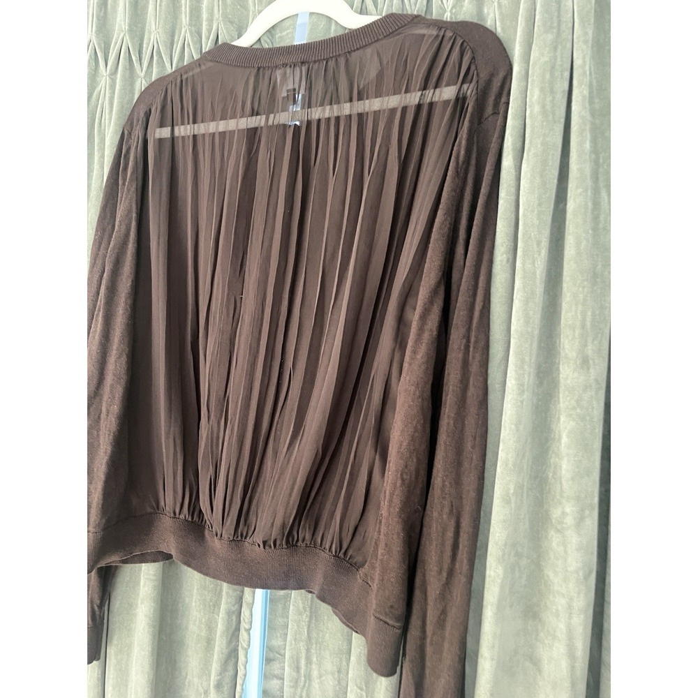 Cabi Sweater Cardigan Women's Mesh Back Brown Size - Picture 8 of 11